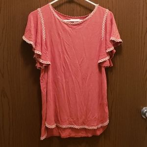 Ruffled Sleeved Top
